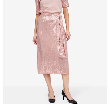 Preloved Natalie Wrap Midi Skirt