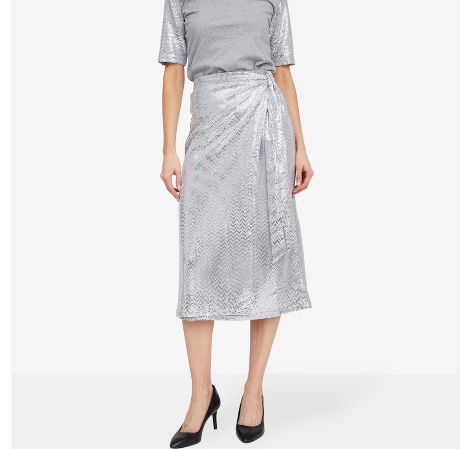 Image 104983_GYM.jpg, Product 104-983 / Price $64.88, Preloved Natalie Wrap Midi Skirt from Preloved on TSC.ca's Fashion department