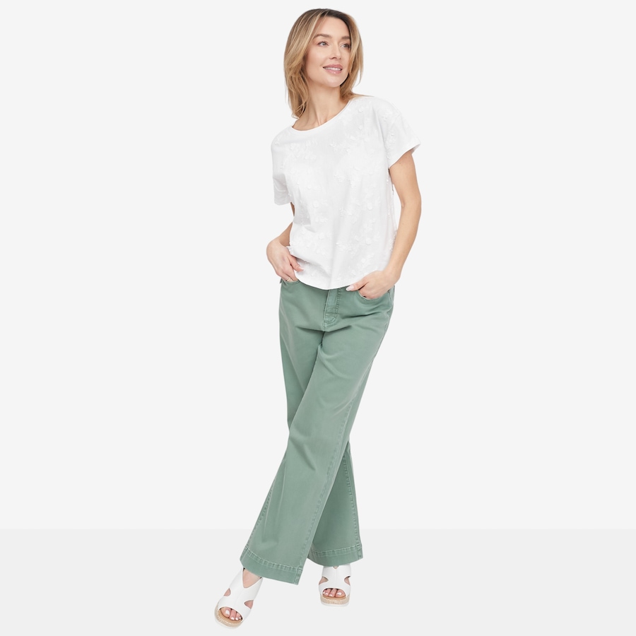 Image 104995_ALTMORE3.jpg, Product 104-995 / Price $29.33, claudia ev Comfort Stretch Fly Front Wide Leg Pant from claudia ev on TSC.ca's Fashion department