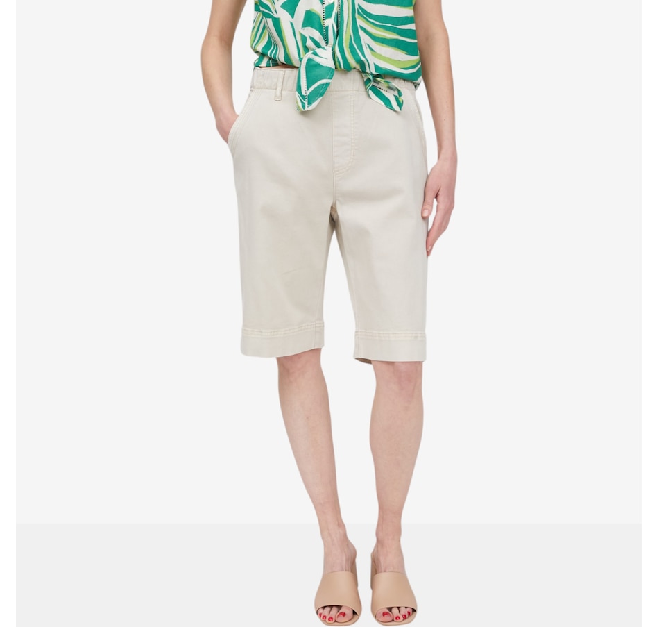 Image 105077_CNVS.jpg, Product 105-077 / Price $79.00, claudia ev Pull-On Bermuda Short from claudia ev on TSC.ca's Fashion department