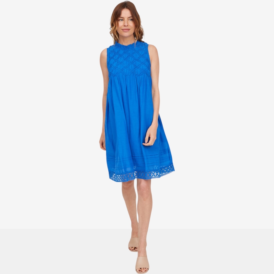 Image 105081_TURSA.jpg, Product 105-081 / Price $59.88, claudia ev Textured Poplin Crewneck Sleeveless Dress from claudia ev on TSC.ca's Fashion department