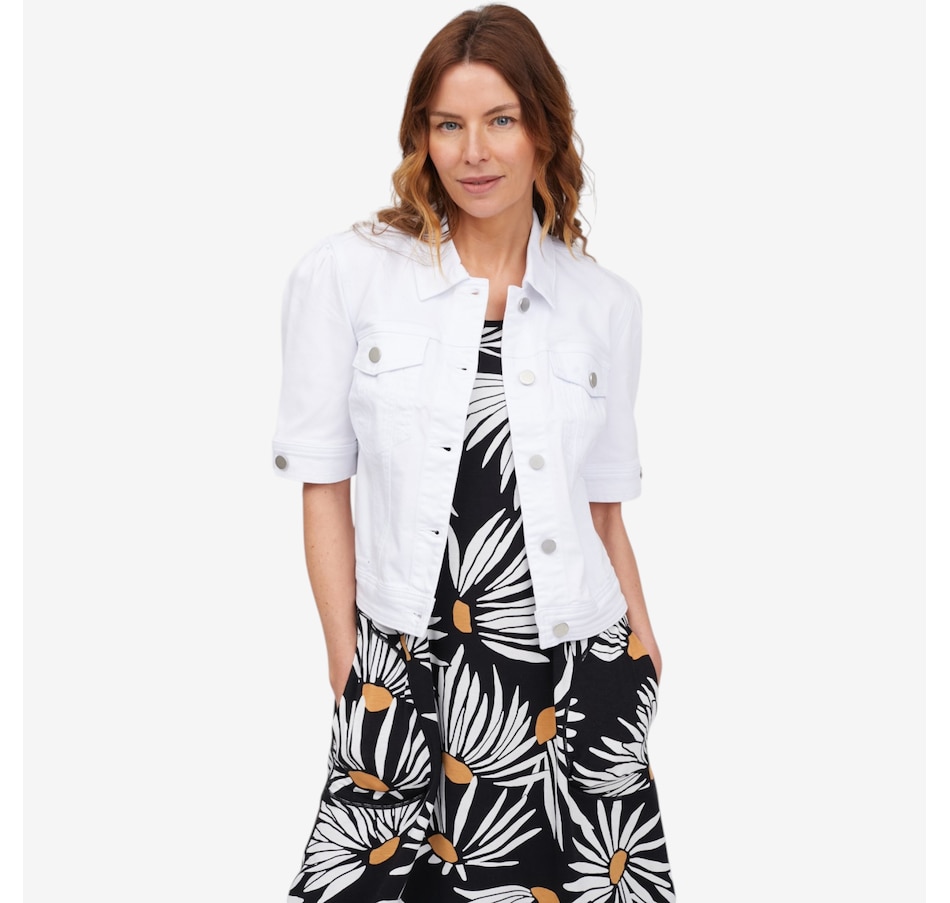 Image 105104_WHT.jpg, Product 105-104 / Price $79.99, claudia ev Elbow Sleeve Jacket from claudia ev on TSC.ca's Fashion department