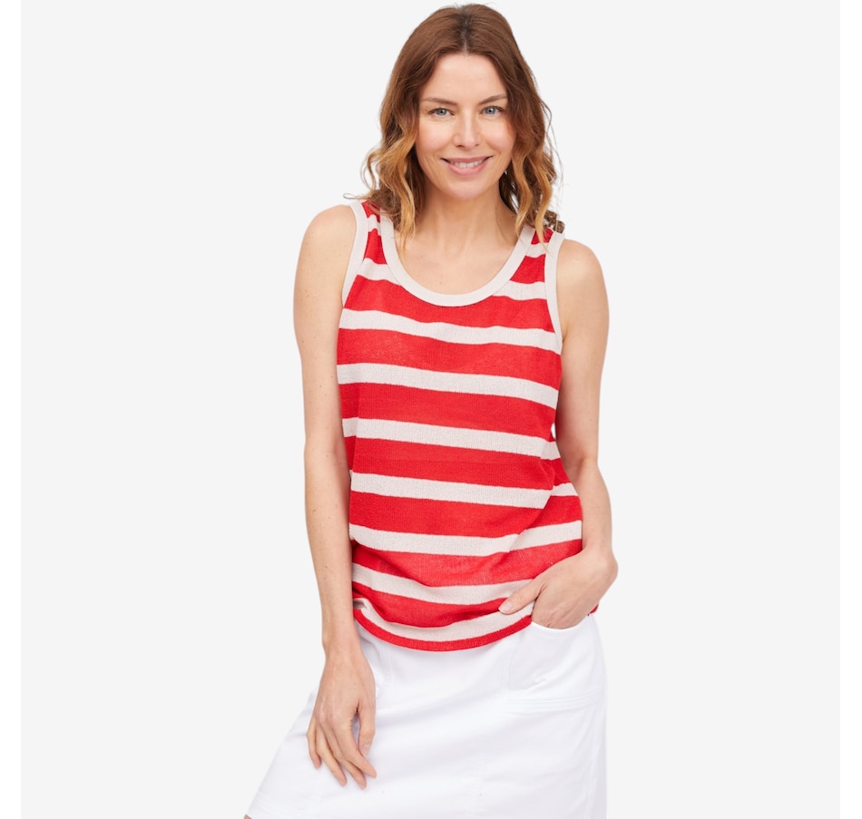 Image 105108_SGA.jpg, Product 105-108 / Price $44.99, claudia ev Sleeveless Rib Top from claudia ev on TSC.ca's Fashion department