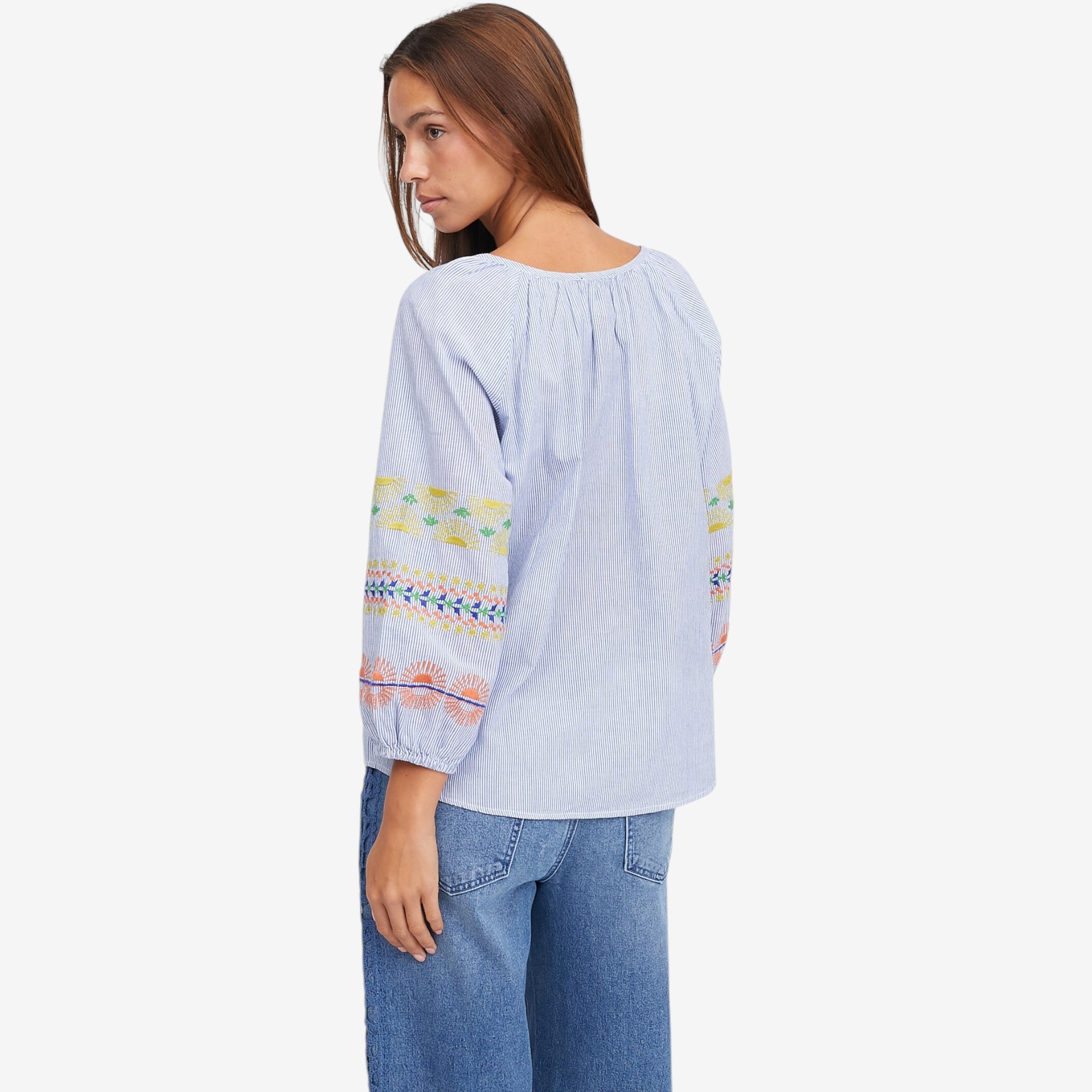 claudia ev Raglan Sleeve Embroidered Blouse - TSC.ca