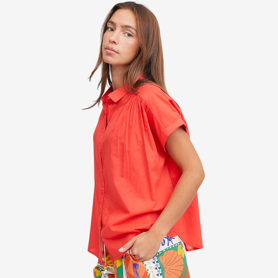 Image 105123_ALTMORE2.jpg, Product 105-123 / Price $75.00, claudia ev Campshirt with Shirring from claudia ev on TSC.ca's Fashion department
