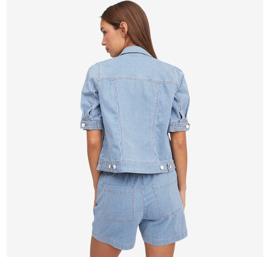 Image 105131_ALTMORE3.jpg, Product 105-131 / Price $84.00, claudia ev Elbow Sleeve Denim Jacket from claudia ev on TSC.ca's Fashion department