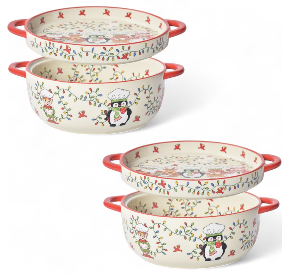 Image 105321_MECHF.jpg, Product 105-321 / Price $49.99, temp-tations Set of Two 1.5-Quart Essential Bakers with Deep Dish Lid-its from temp-tations on TSC.ca's Kitchen department