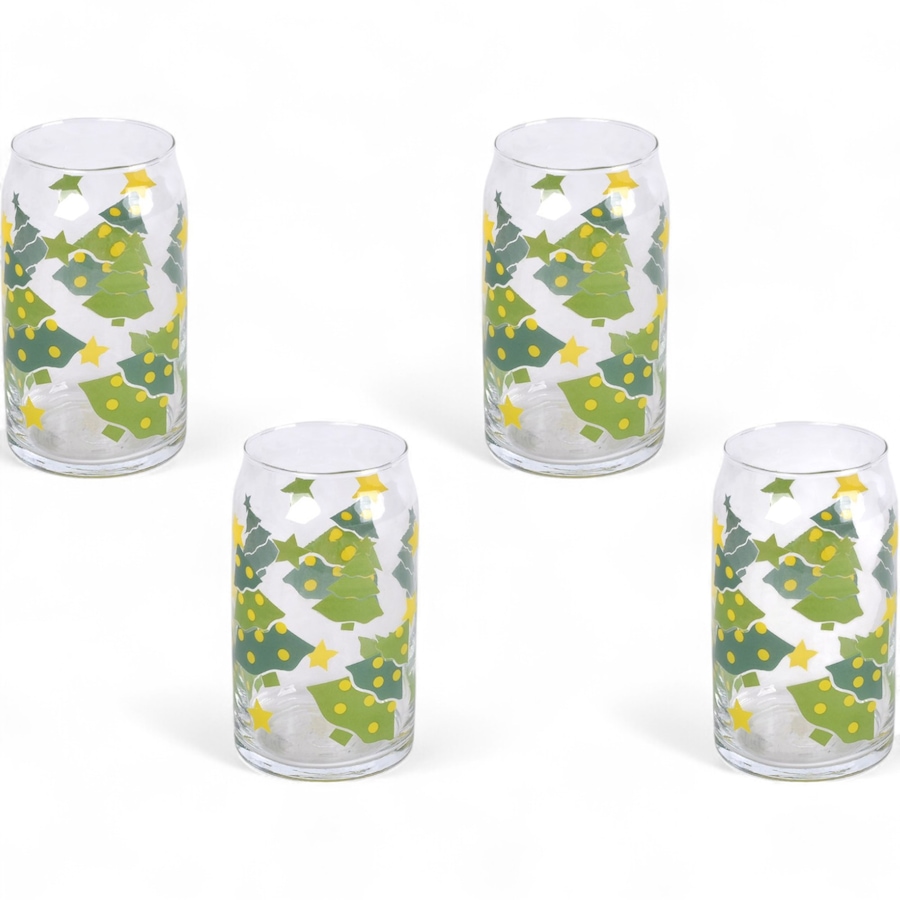 Image 105326_TREES.jpg, Product 105-326 / Price $14.33, temp-tations Can-Style Drinking Glasses (set of 4) from temp-tations on TSC.ca's Home & Garden department