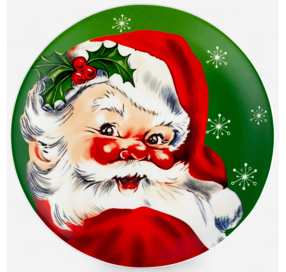 Image 105336_ALTMORE4.jpg, Product 105-336 / Price $32.99, Mr. Christmas 8" Round Christmas Plates (set of 4) from Mr. Christmas on TSC.ca's Kitchen department
