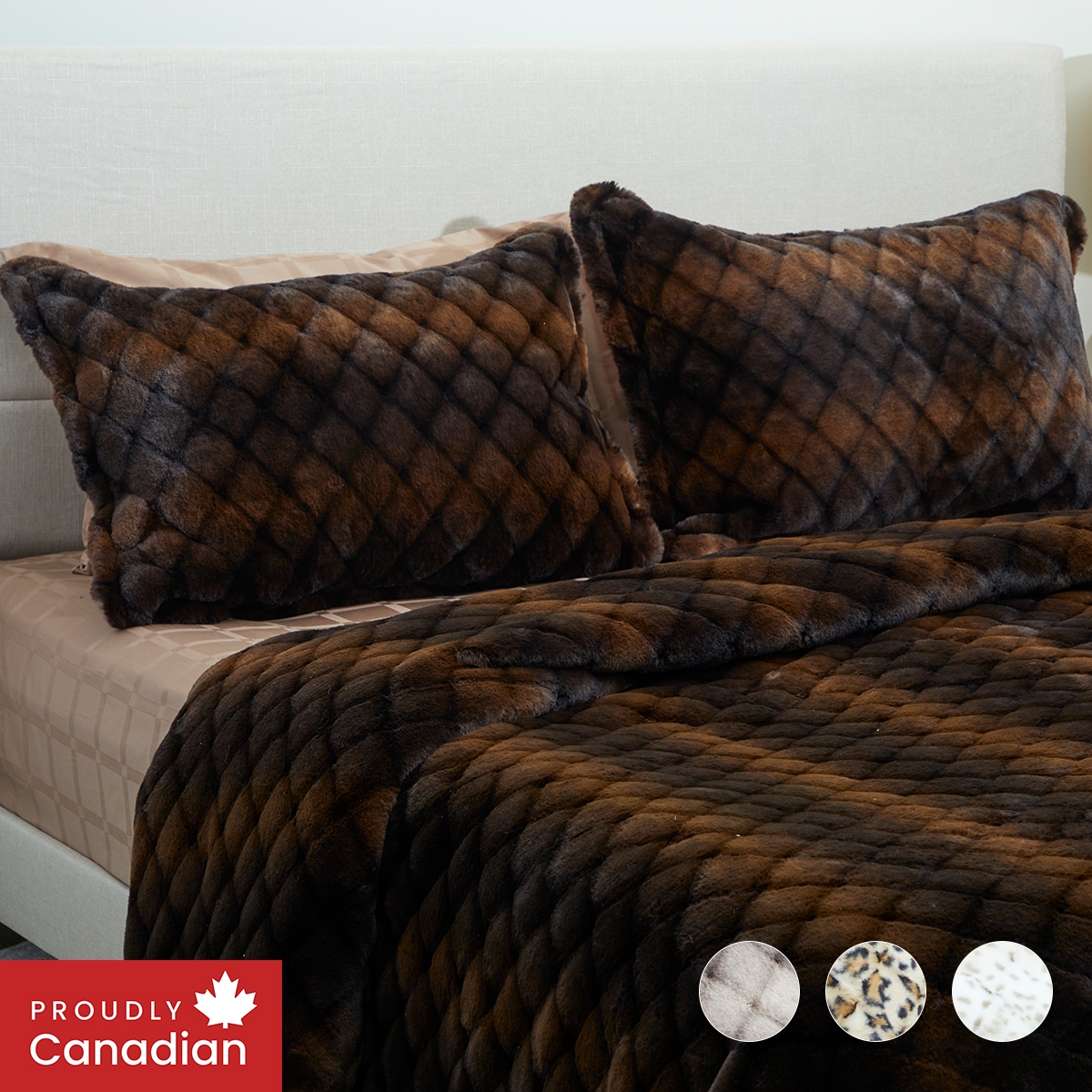 ※こぅ様※◆カーテンセット◆W89cm×H198cm◆D-2508KA8◆ Guillaume Luxe Faux Fur Jacquard Comforter Set - TSC.ca