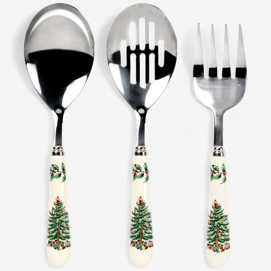 Image 105350.jpg, Product 105-350 / Price $44.99, Spode Christmas Tree 3-Piece Cutlery Set from Portmeirion - Spode on TSC.ca's Kitchen department