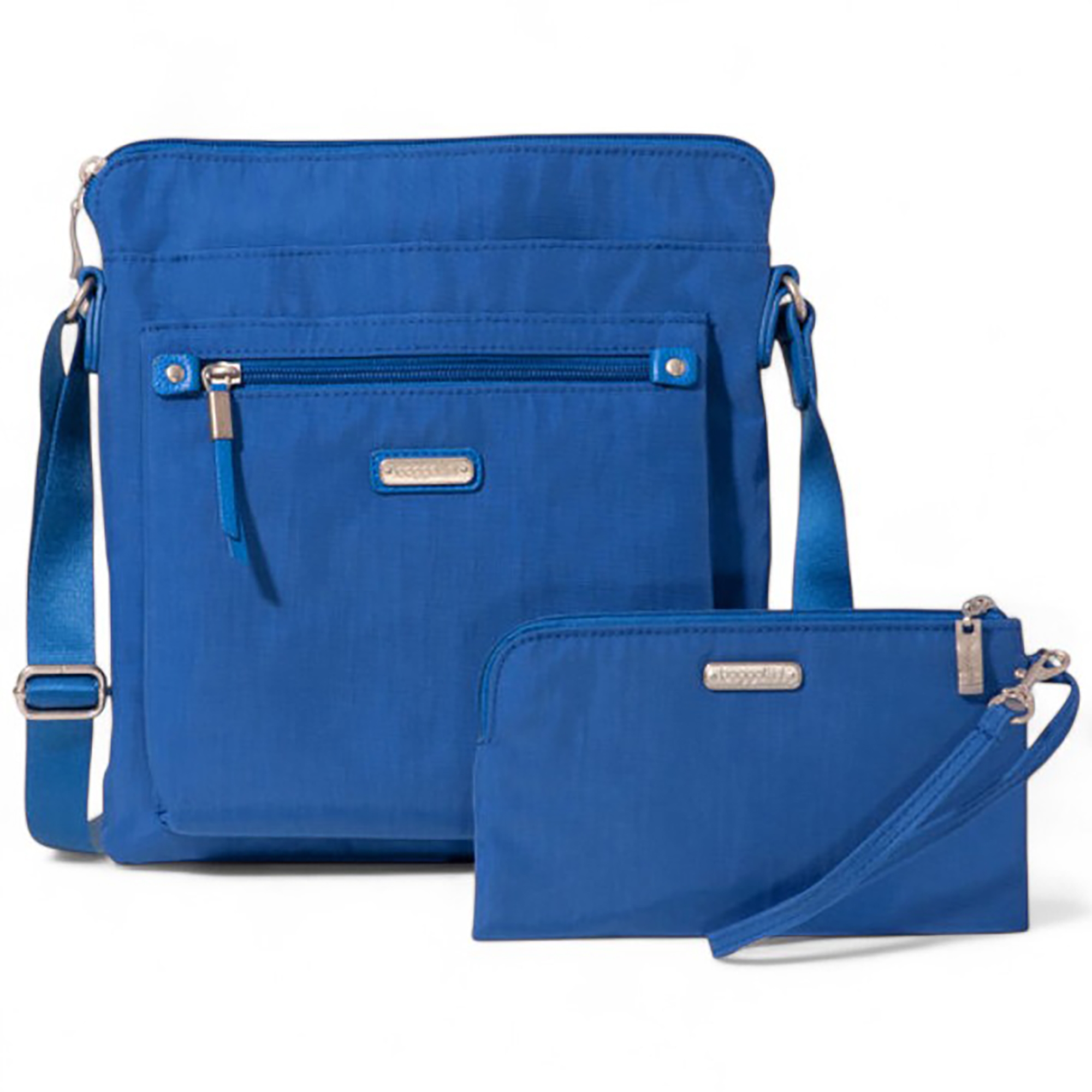 Meet the In and Out Bag from Baggallini. Looking for a crossbody bag with a little more organization? This is it. Designed with divided interior compartments, including a secret privacy pocket, say