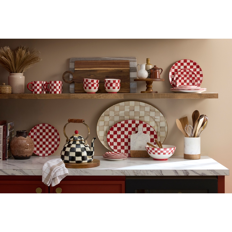 Image 105419_ALTMORE3.jpg, Product 105-419 / Price $120.00, MacKenzie-Childs Cherry Check Serving Bowl from MacKenzie Childs on TSC.ca's Kitchen department