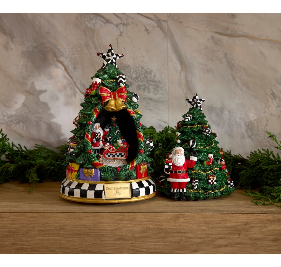 Image 105437_ALTMORE2.jpg, Product 105-437 / Price $150.00, MacKenzie-Childs Courtly Christmas Tree and Santa Musical Display from MacKenzie Childs on TSC.ca's Home & Garden department