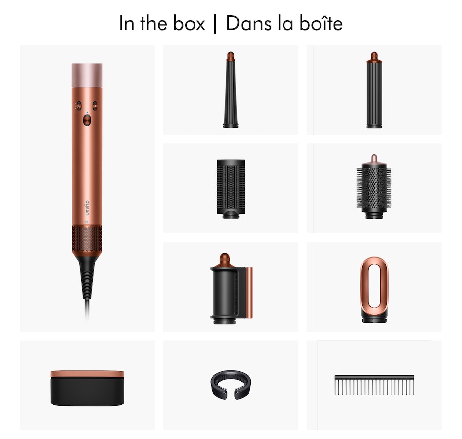 Image 105456_ALTMORE2.jpg, Product 105-456 / Price $599.99, Dyson Special Edition Airwrap i.d. Multi-Styler and Dryer Straight+Wavy (Amber Silk) from Dyson on TSC.ca's Beauty department