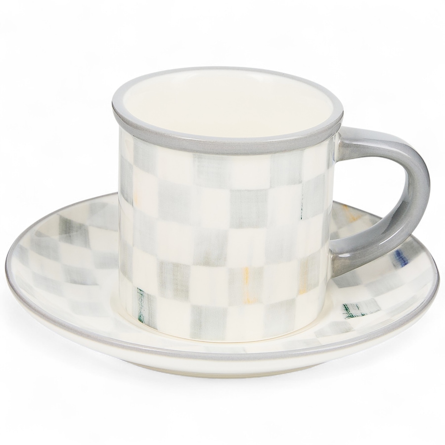 Image 105459_ALTMORE2.jpg, Product 105-459 / Price $148.00, Mackenzie-Childs Stoneware Espresso Cup and Saucer (set of 2) from MacKenzie Childs on TSC.ca's Kitchen department