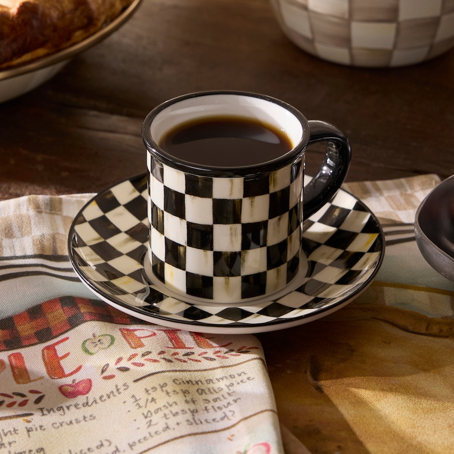 Image 105459_ALTMORE5.jpg, Product 105-459 / Price $148.00, Mackenzie-Childs Stoneware Espresso Cup and Saucer (set of 2) from MacKenzie Childs on TSC.ca's Kitchen department