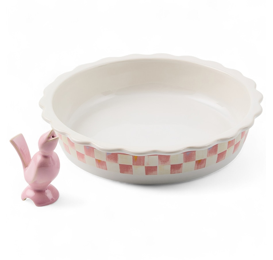 Image 105460_ALTMORE1.jpg, Product 105-460 / Price $99.00, Mackenzie-Childs Everyday Pie Plate with Pie Bird from MacKenzie Childs on TSC.ca's Kitchen department