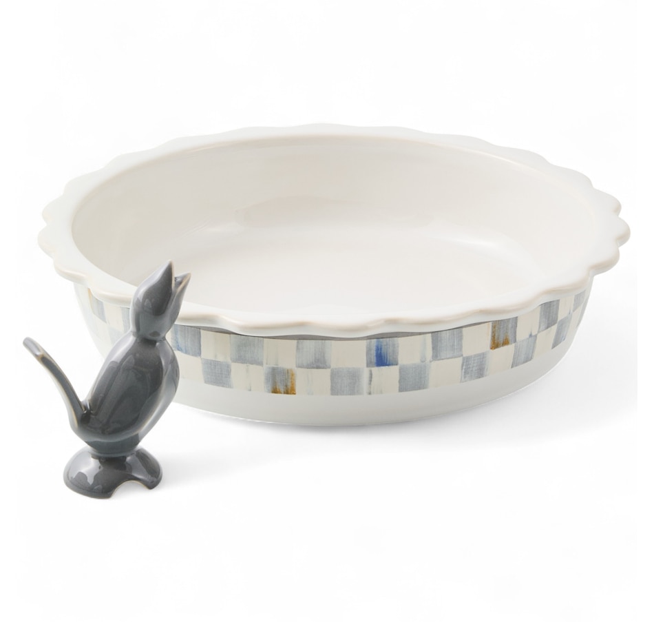 Image 105460_ALTMORE3.jpg, Product 105-460 / Price $99.00, Mackenzie-Childs Everyday Pie Plate with Pie Bird from MacKenzie Childs on TSC.ca's Kitchen department