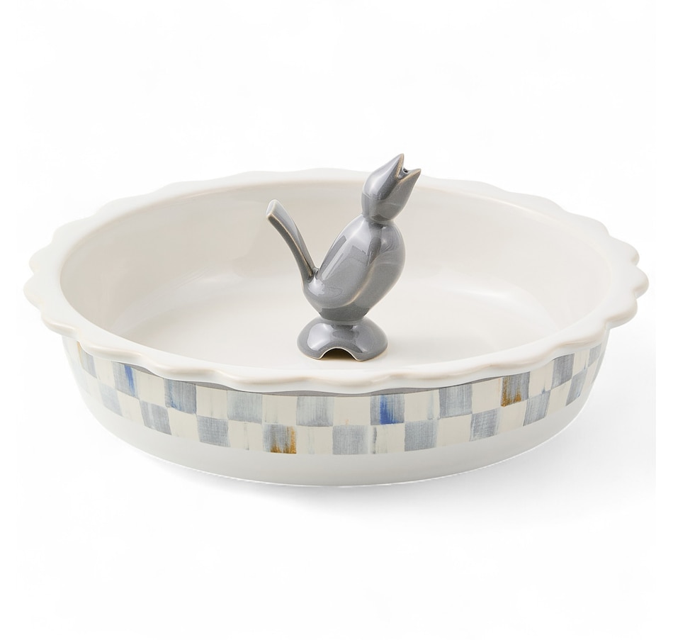 Image 105460_STLCK.jpg, Product 105-460 / Price $99.00, Mackenzie-Childs Everyday Pie Plate with Pie Bird from MacKenzie Childs on TSC.ca's Kitchen department