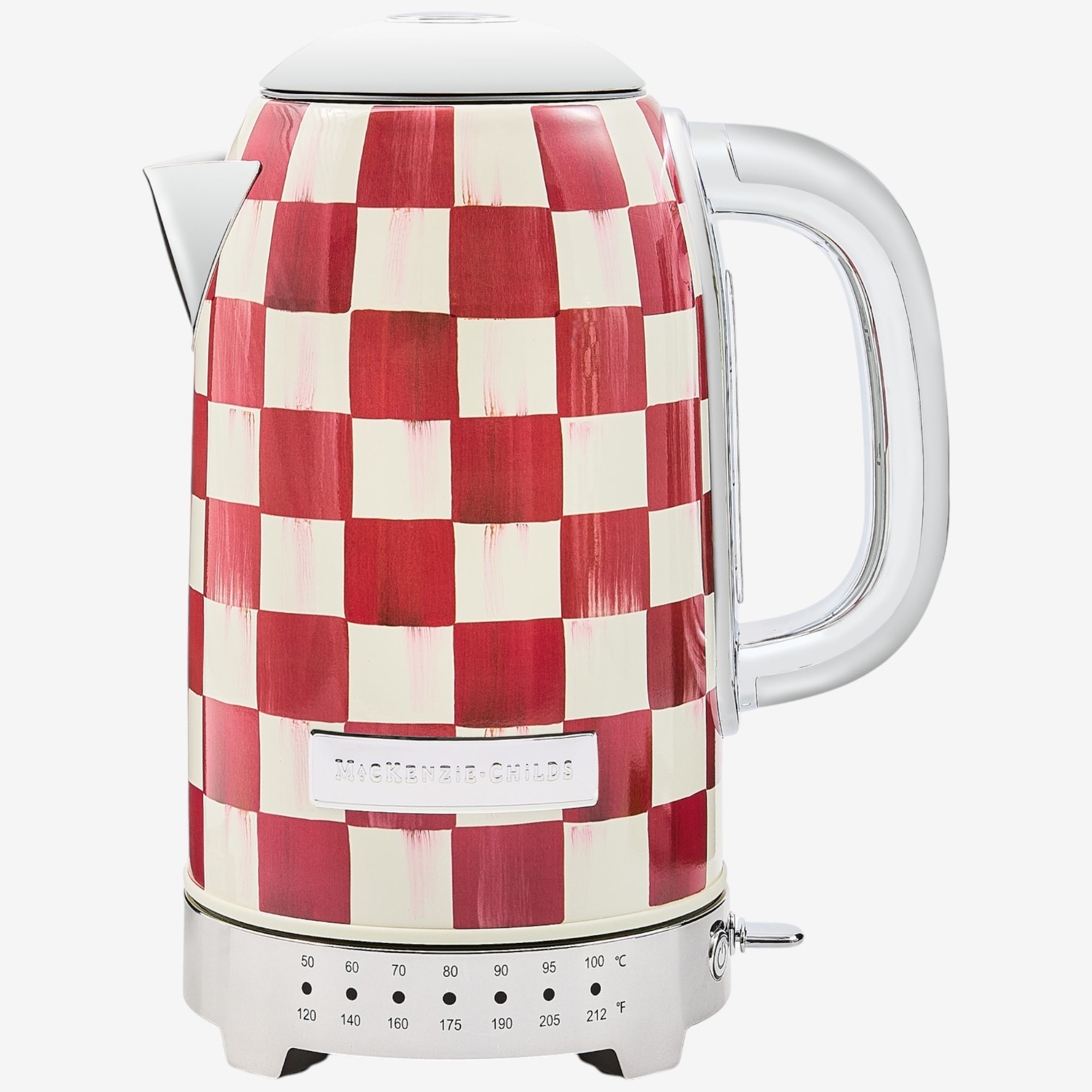 Mackenzie-Childsコートリーチェック×タータン キャッシュポット MacKenzie-Childs Courtly Check Enamel Tea Kettle