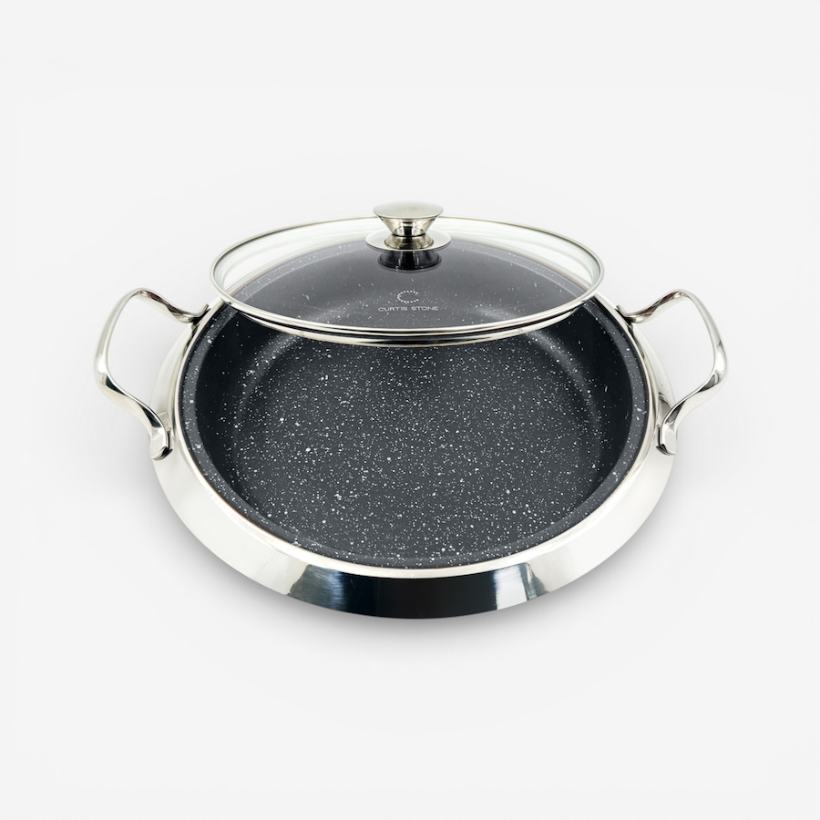Image 105497_BLK.jpg, Product 105-497 / Price $79.99, Curtis Stone 12" DuraPan Multipurpose Pan from Curtis Stone on TSC.ca's Kitchen department