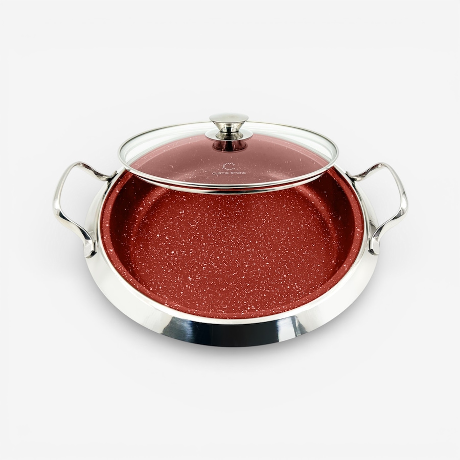 Image 105497_RED.jpg, Product 105-497 / Price $79.99, Curtis Stone 12" DuraPan Multipurpose Pan from Curtis Stone on TSC.ca's Kitchen department