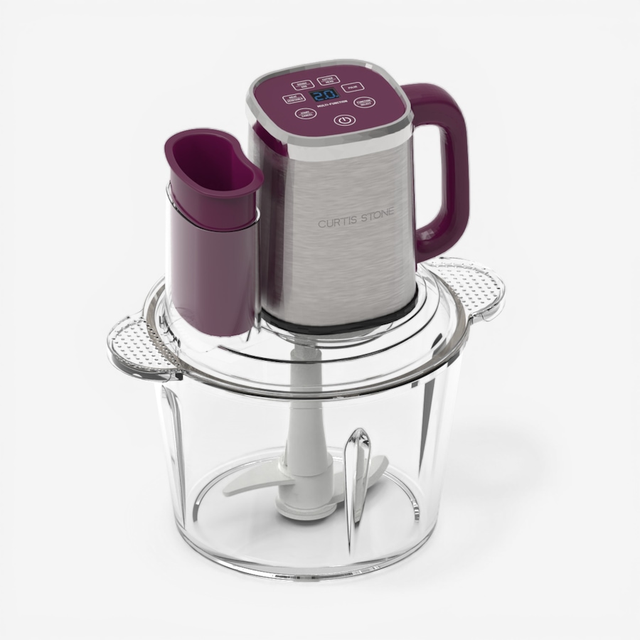 Image 105504_MUL.jpg, Product 105-504 / Price $99.99, Curtis Stone Digital Glass Bowl Chopper from Curtis Stone on TSC.ca's Kitchen department
