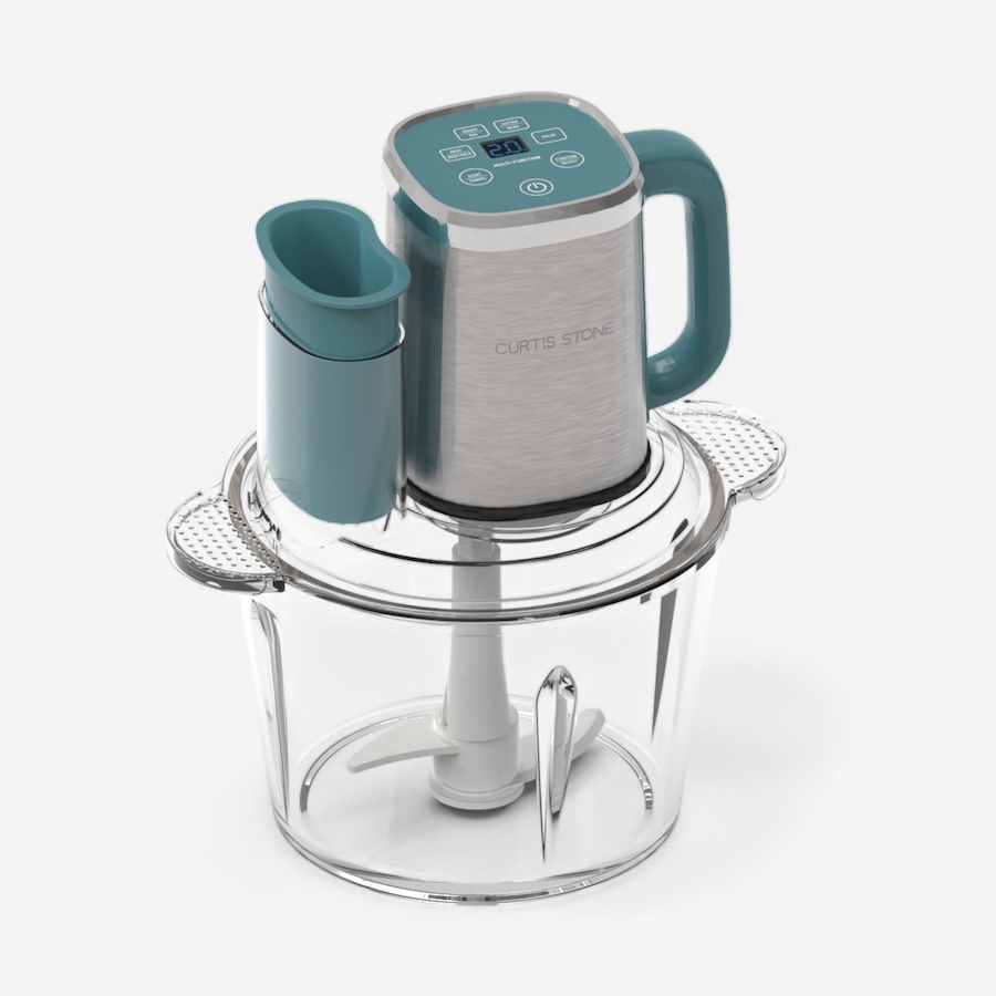 Image 105504_TRQ.jpg, Product 105-504 / Price $99.99, Curtis Stone Digital Glass Bowl Chopper from Curtis Stone on TSC.ca's Kitchen department