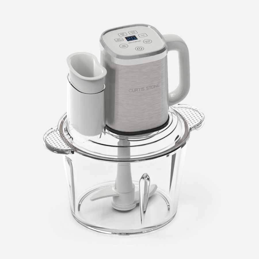 Image 105504_WHT.jpg, Product 105-504 / Price $99.99, Curtis Stone Digital Glass Bowl Chopper from Curtis Stone on TSC.ca's Kitchen department