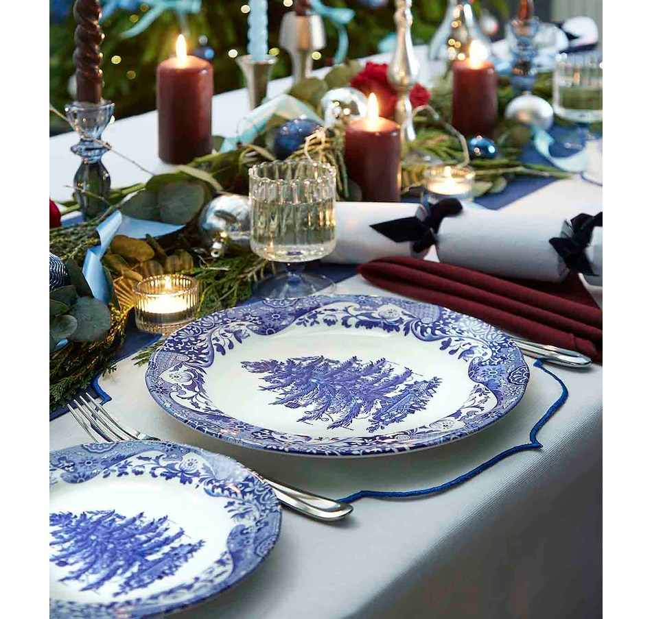 Image 105522_ALTMORE1.jpg, Product 105-522 / Price $159.99, Portmeirion Spode Blue Italian Christmas Dinner Plates - Set of 4 from Portmeirion - Spode on TSC.ca's Kitchen department