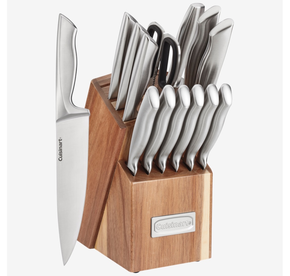 Image 105544_ALTMORE1.jpg, Product 105-544 / Price $299.99, Cuisinart 15-Piece Stainless Steel Knife Block Set and Acacia Wood Mini Oval Cutting Board Set from Cuisinart on TSC.ca's Kitchen department