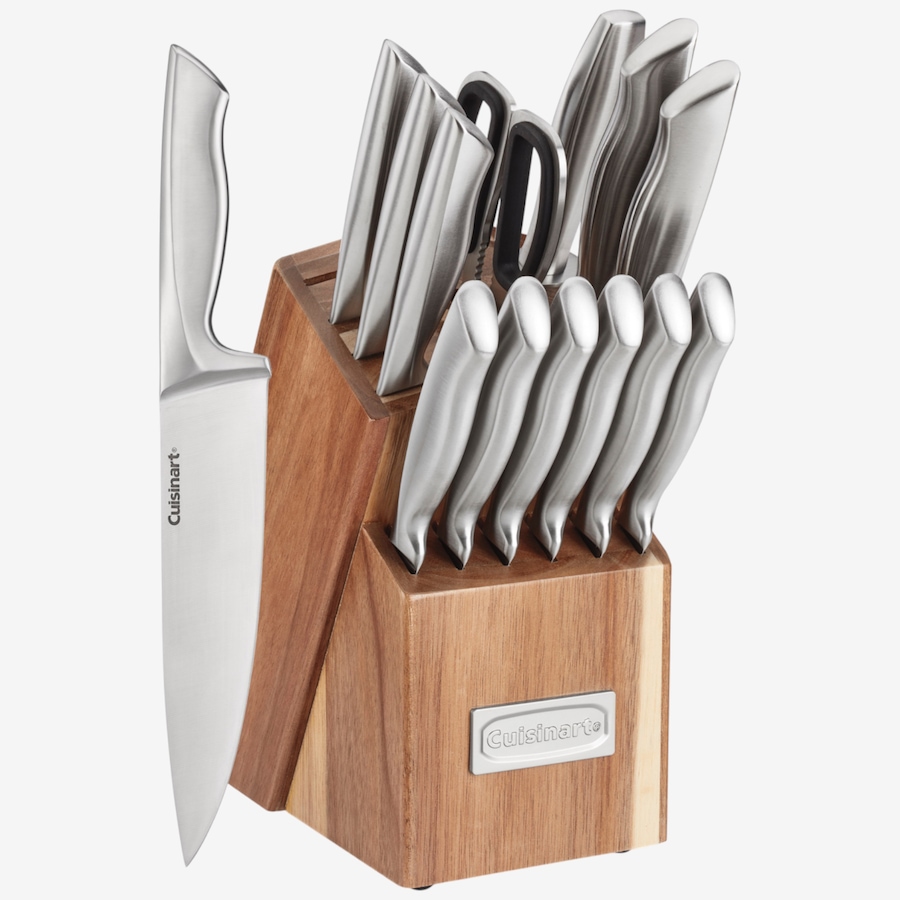 Image 105544_ALTMORE1.jpg, Product 105-544 / Price $299.99, Cuisinart 15-Piece Stainless Steel Knife Block Set and Acacia Wood Mini Oval Cutting Board Set from Cuisinart on TSC.ca's Kitchen department