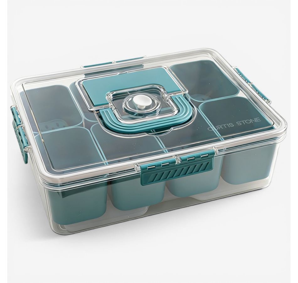 Image 105567_TRQ.jpg, Product 105-567 / Price $39.99, Curtis Stone 8-Piece Compartment Prep Centre from Curtis Stone on TSC.ca's Kitchen department