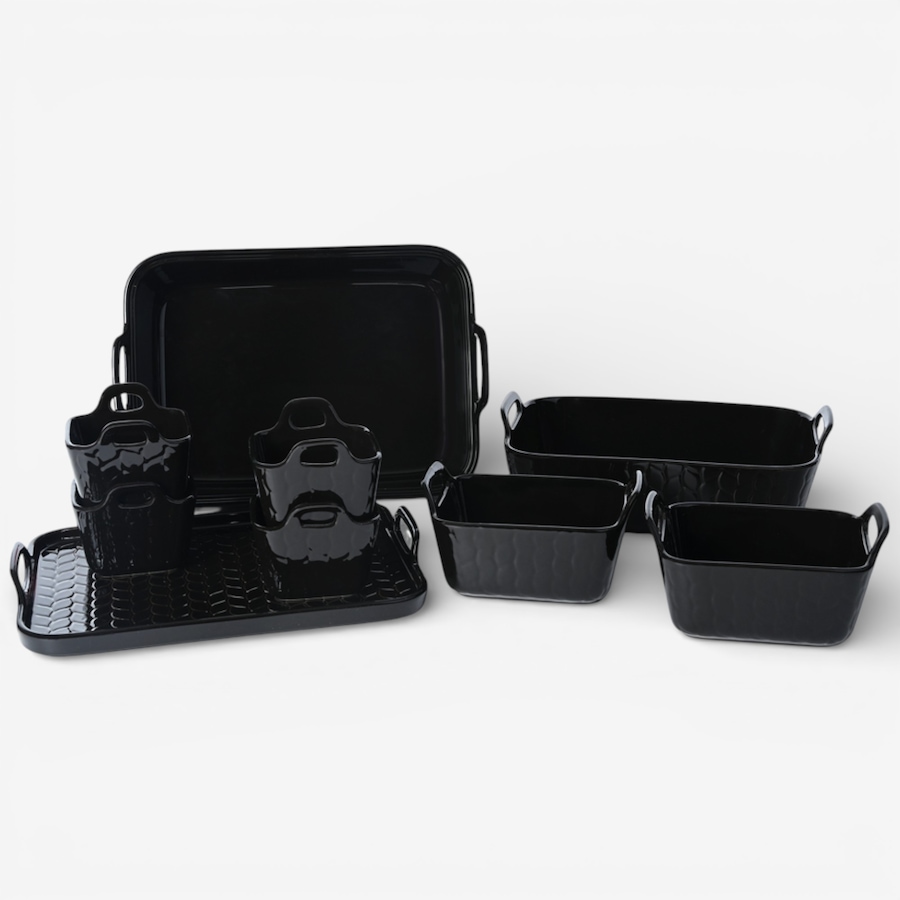 Image 105591_CARWB.jpg, Product 105-591 / Price $89.99, temp-tations 9-Piece Bake Set with Upswept Handles from temp-tations on TSC.ca's Kitchen department
