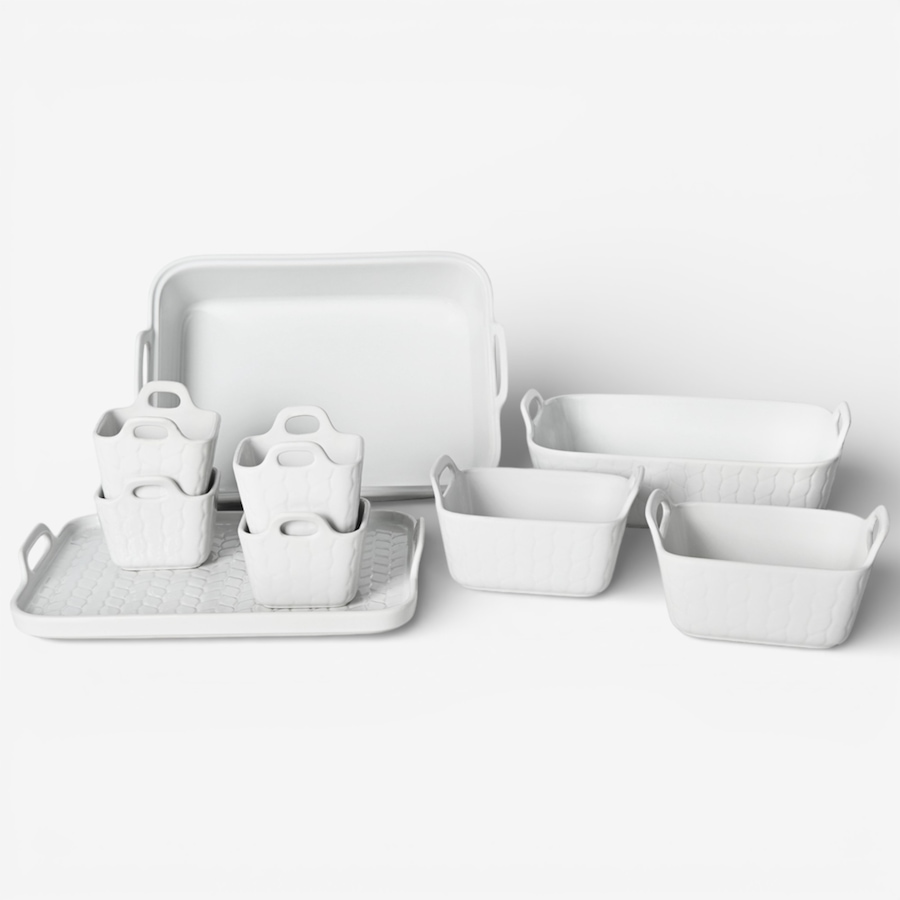 Image 105591_CARWW.jpg, Product 105-591 / Price $89.99, temp-tations 9-Piece Bake Set with Upswept Handles from temp-tations on TSC.ca's Kitchen department
