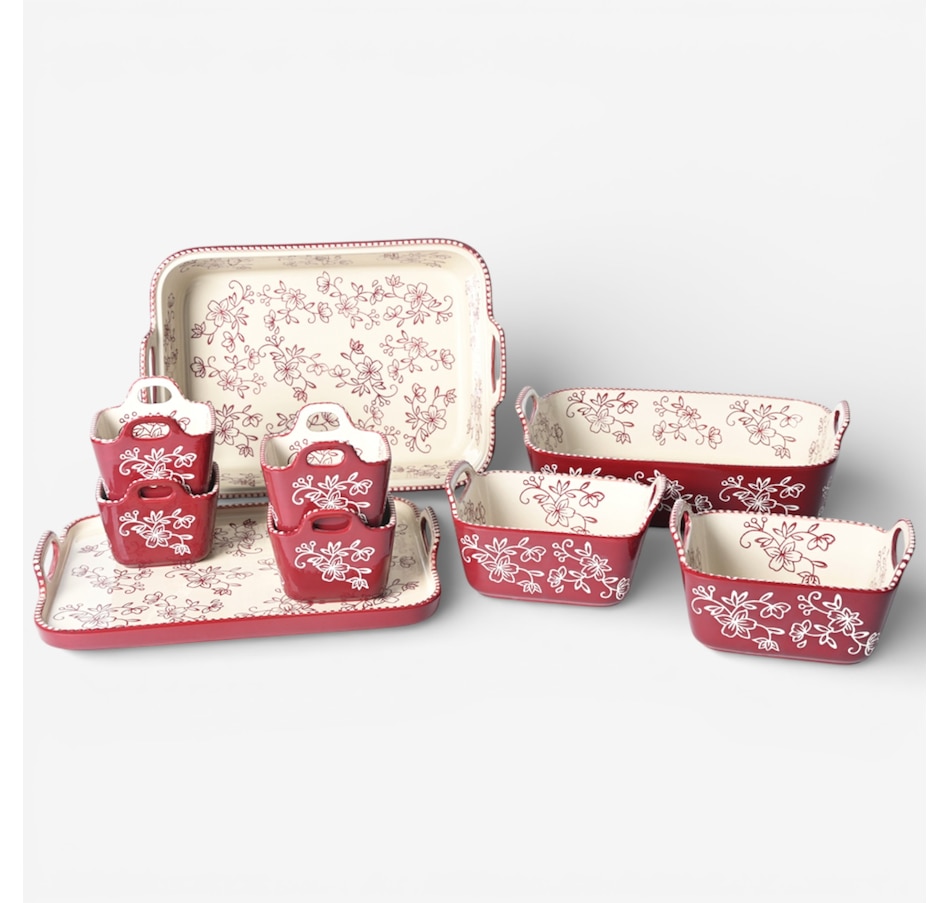 Image 105591_FLCRN.jpg, Product 105-591 / Price $99.99, temp-tations 9-Piece Bake Set with Upswept Handles from temp-tations on TSC.ca's Kitchen department