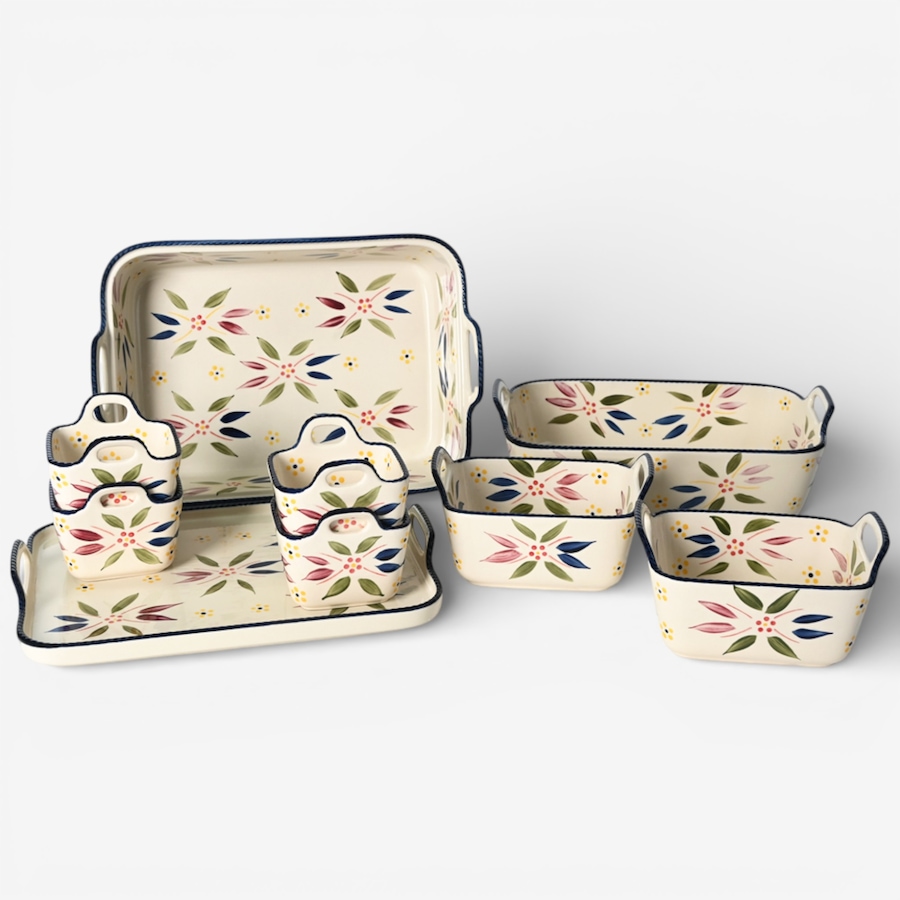 Image 105591_OWCNF.jpg, Product 105-591 / Price $89.99, temp-tations 9-Piece Bake Set with Upswept Handles from temp-tations on TSC.ca's Kitchen department