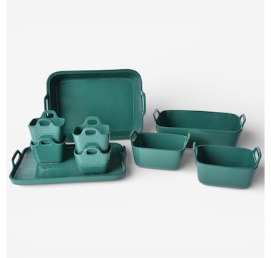 temp-tations 9-Piece Bake Set with Upswept Handles