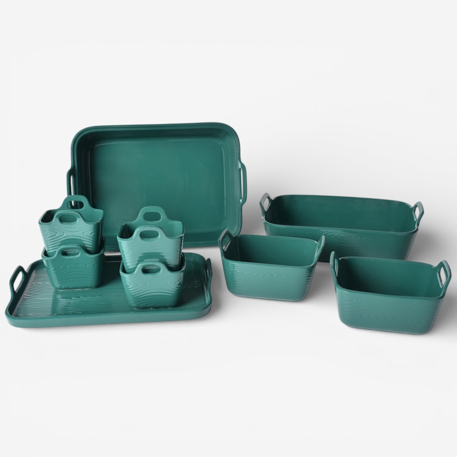 Image 105591_WLEMR.jpg, Product 105-591 / Price $89.99, temp-tations 9-Piece Bake Set with Upswept Handles from temp-tations on TSC.ca's Kitchen department