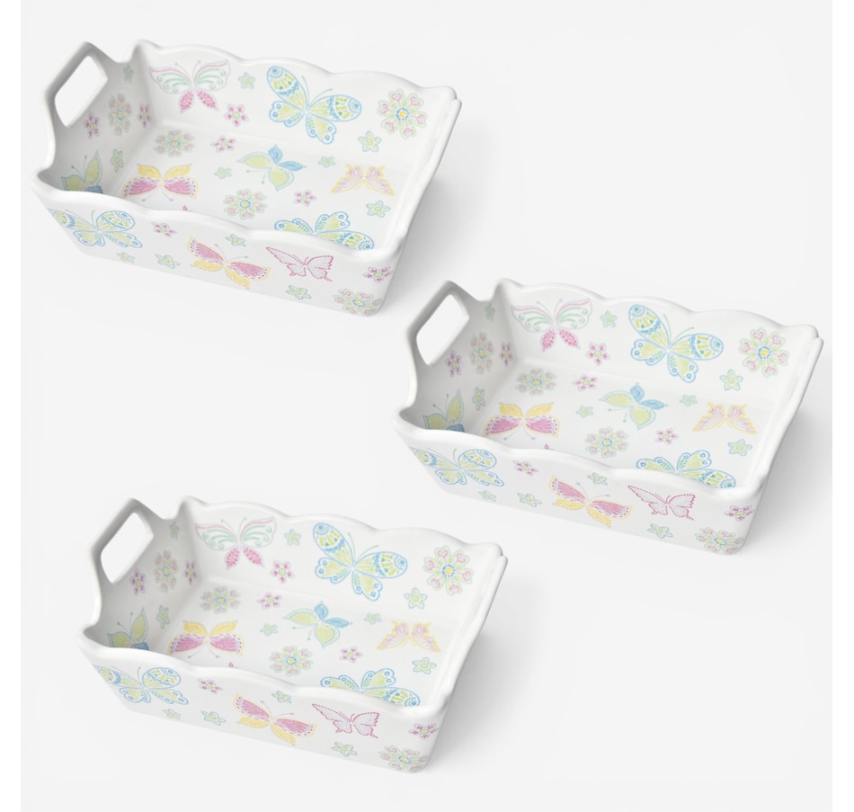 Image 105622_AAFLT.jpg, Product 105-622 / Price $29.99, temp-tations Rectangular Nesting Mini Bakers (set of 3) from temp-tations on TSC.ca's Kitchen department