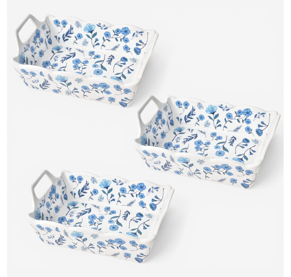 Image 105622_INDBS.jpg, Product 105-622 / Price $29.99, temp-tations Rectangular Nesting Mini Bakers (set of 3) from temp-tations on TSC.ca's Kitchen department