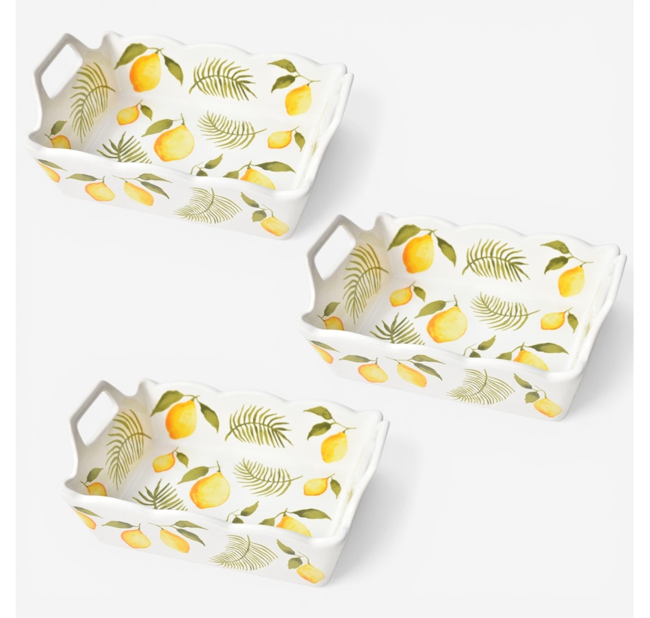 Image 105622_LMNPM.jpg, Product 105-622 / Price $29.99, temp-tations Rectangular Nesting Mini Bakers (set of 3) from temp-tations on TSC.ca's Kitchen department