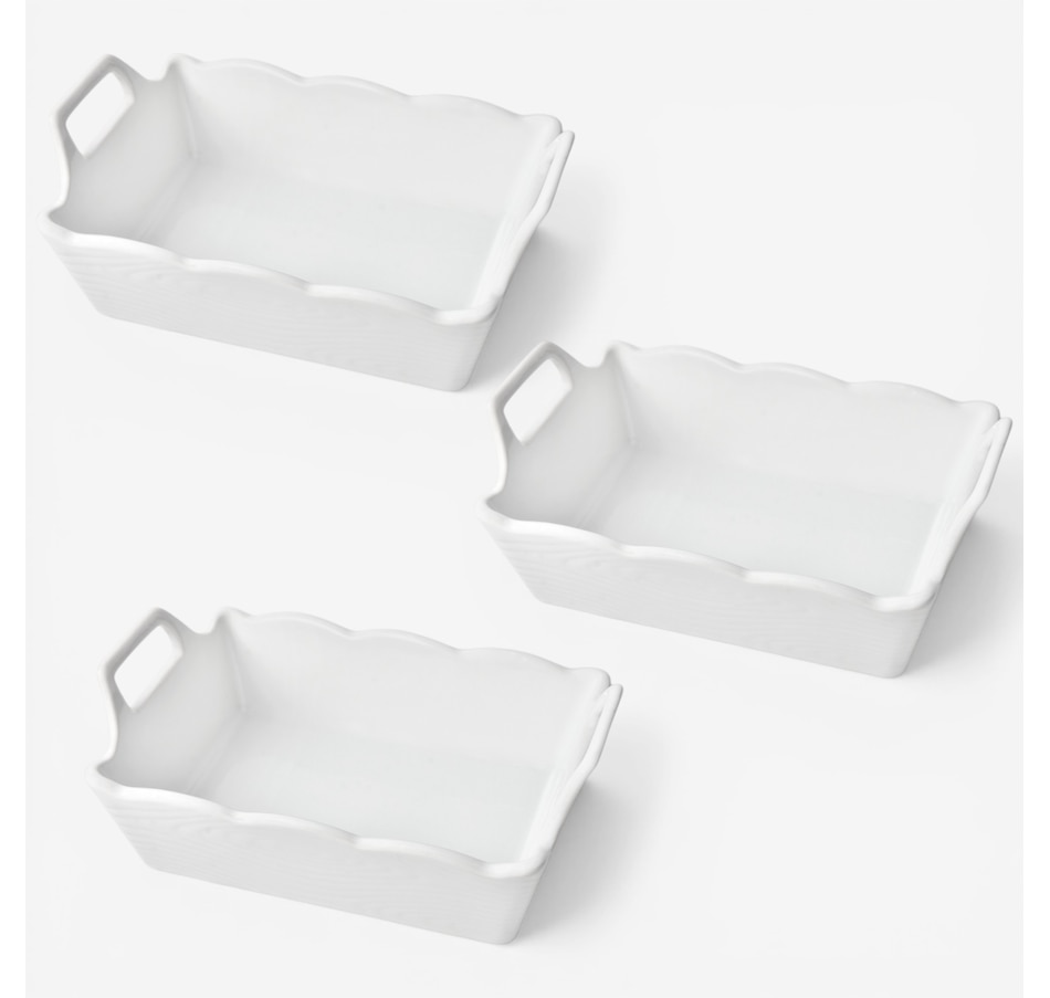Image 105622_WOOLW.jpg, Product 105-622 / Price $29.99, temp-tations Rectangular Nesting Mini Bakers (set of 3) from temp-tations on TSC.ca's Kitchen department
