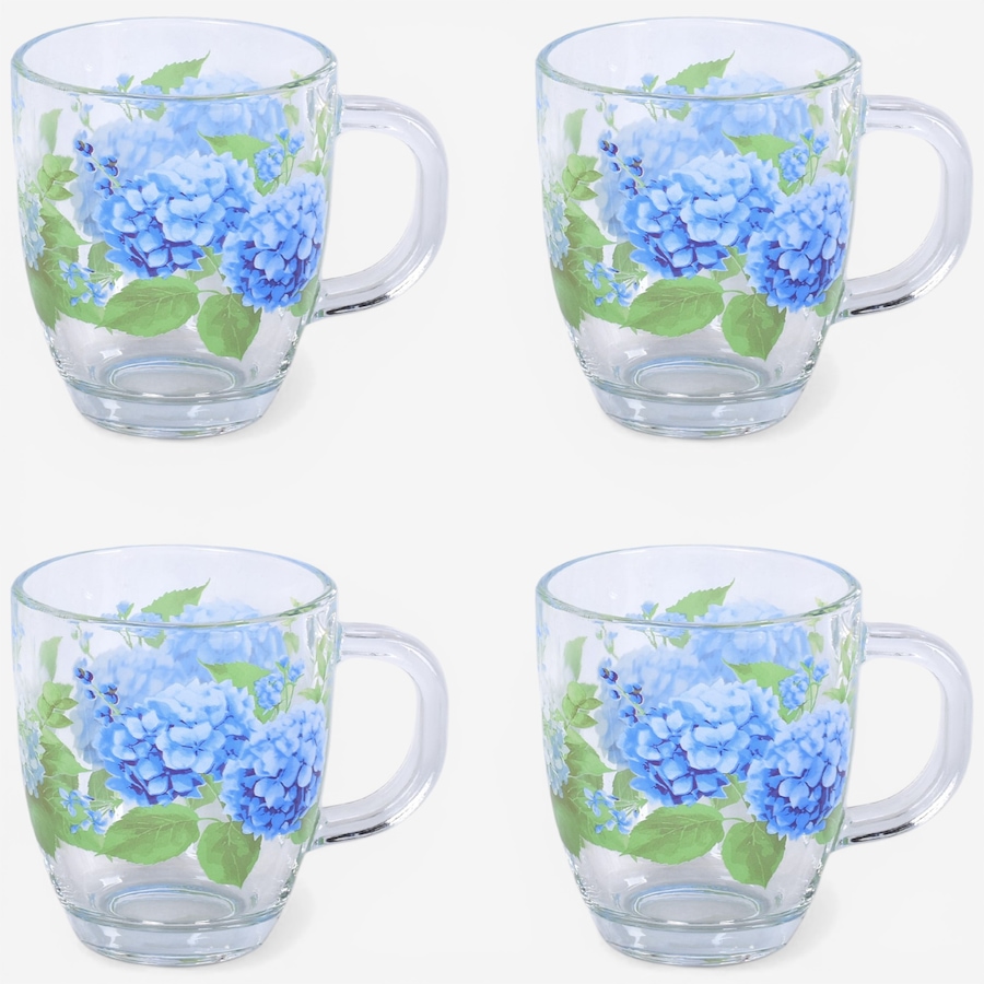 Image 105624_HYDR.jpg, Product 105-624 / Price $29.99, temp-tations 13-oz Borosilicate Glass Mugs (set of 4) from temp-tations on TSC.ca's Kitchen department