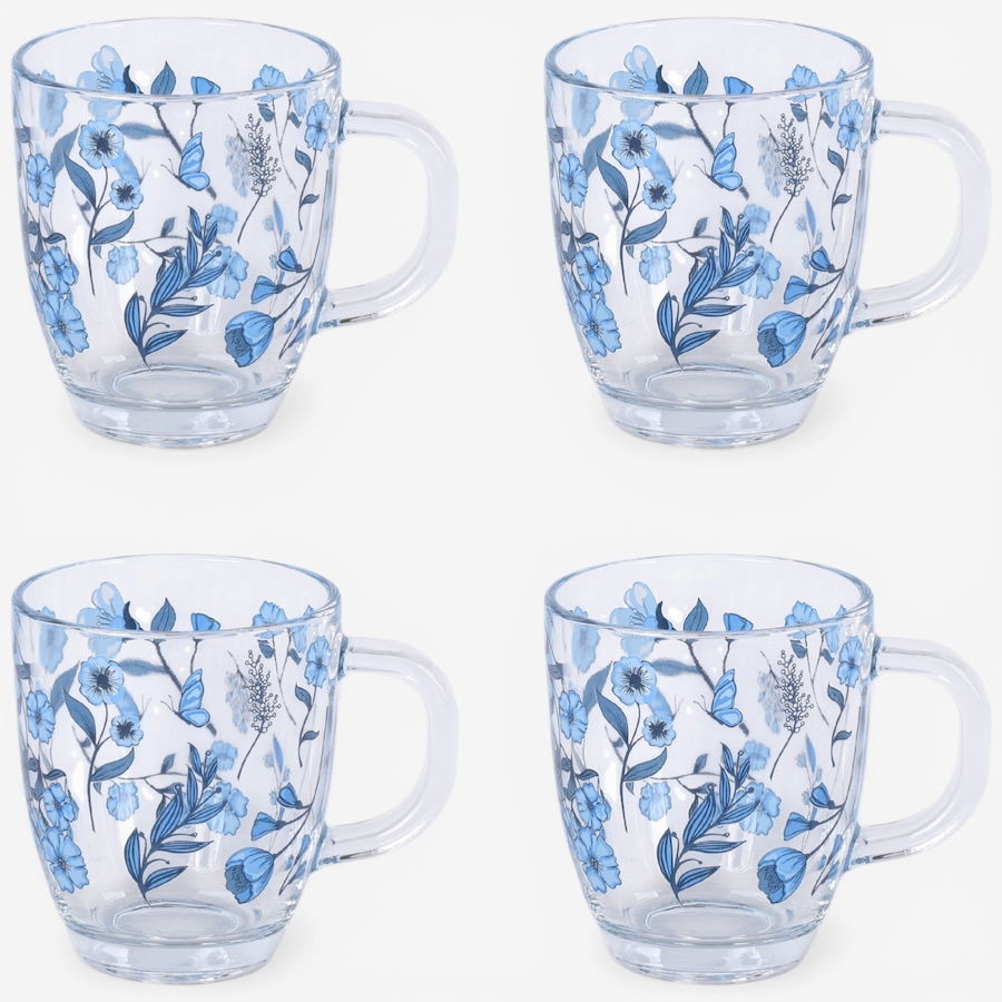 Image 105624_INDBS.jpg, Product 105-624 / Price $29.99, temp-tations 13-oz Borosilicate Glass Mugs (set of 4) from temp-tations on TSC.ca's Kitchen department