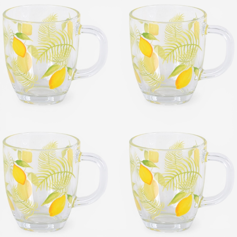 Image 105624_LMNPM.jpg, Product 105-624 / Price $29.99, temp-tations 13-oz Borosilicate Glass Mugs (set of 4) from temp-tations on TSC.ca's Kitchen department