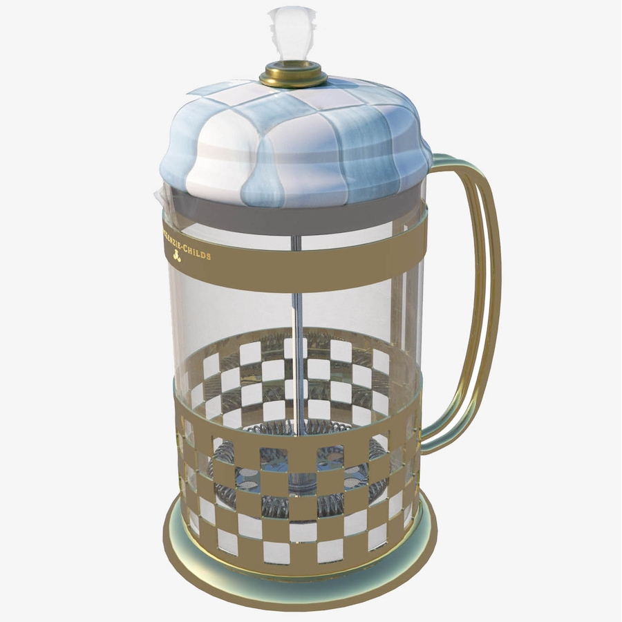 Image 105643_SKYCK.jpg, Product 105-643 / Price $174.00, Mackenzie-Childs French Press from MacKenzie Childs on TSC.ca's Kitchen department