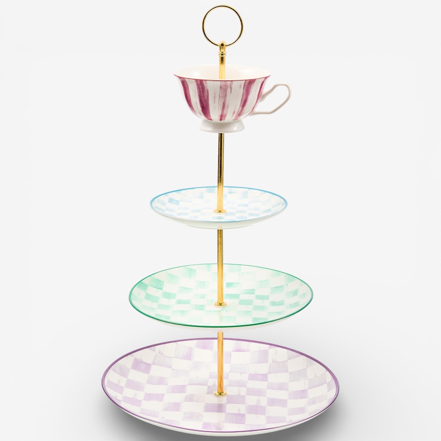 Image 105672.jpg, Product 105-672 / Price $259.00, Mackenzie-Childs Wonderland Three-Tier Sweet Stand from MacKenzie Childs on TSC.ca's Kitchen department