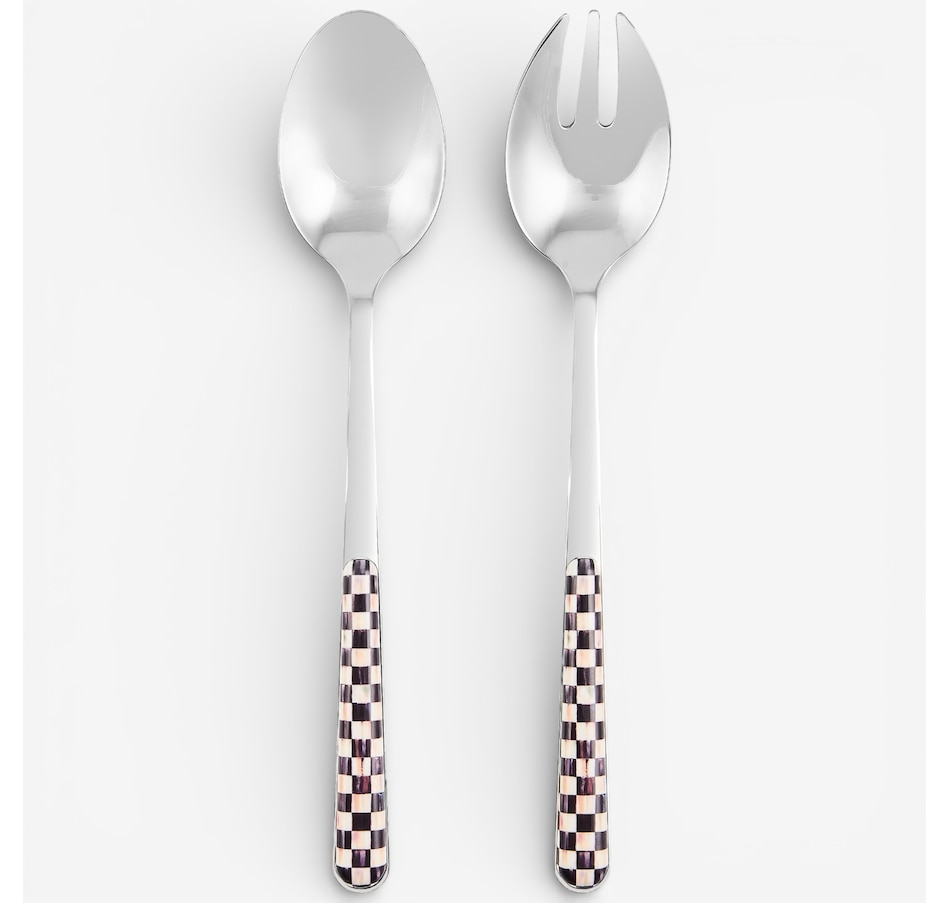 Image 105678_CRYCK.jpg, Product 105-678 / Price $95.00, Mackenzie-Childs Bistro Salad Serving Set from MacKenzie Childs on TSC.ca's Kitchen department